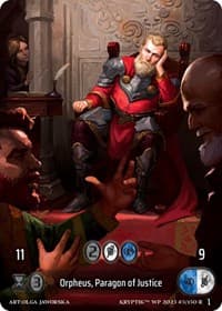 Orpheus, Paragon of Justice (Box Topper) - Wicked Prophecy [Wave 1] - Kryptik TCG card