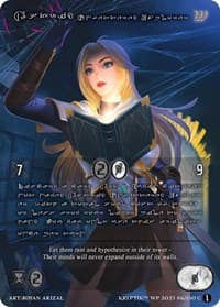 Astrid, Unfettered Explorer (Silver Kryptik Language) - Wicked Prophecy [Wave 1] - Kryptik TCG card