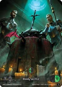 Bloody Sacrifice (Box Topper) - Wicked Prophecy [Wave 1] - Kryptik TCG card