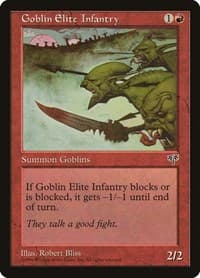 Goblin Elite Infantry - Mirage - Magic: The Gathering card