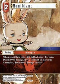 Montblanc - Dawn of Heroes - Final Fantasy TCG card