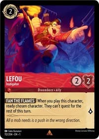 Lefou - Instigator - The First Chapter - Disney Lorcana card