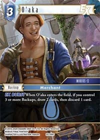 O'aka EX - Dawn of Heroes - Final Fantasy TCG card