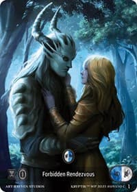 Forbidden Rendezvous (Box Topper) - Wicked Prophecy [Wave 1] - Kryptik TCG card