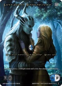 Forbidden Rendezvous (Gold Kryptik Language) - Wicked Prophecy [Wave 1] - Kryptik TCG card