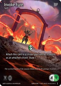 Invoke Fyre - Wicked Prophecy [Wave 1] - Kryptik TCG card