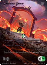 Invoke Fyre (Purple Kryptik Language) - Wicked Prophecy [Wave 1] - Kryptik TCG card