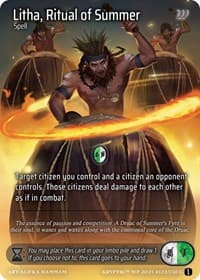 Litha, Ritual of Summer - Wicked Prophecy [Wave 1] - Kryptik TCG card