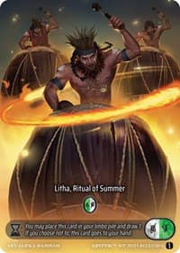 Litha, Ritual of Summer (Box Topper) - Wicked Prophecy [Wave 1] - Kryptik TCG card