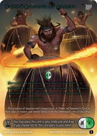 Litha, Ritual of Summer (Green Kryptik Language) - Wicked Prophecy [Wave 1] - Kryptik TCG card