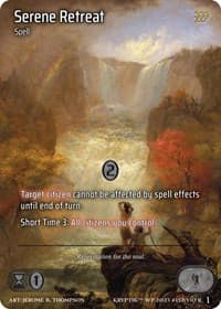 Serene Retreat - Wicked Prophecy [Wave 1] - Kryptik TCG card