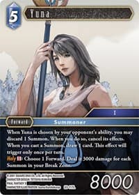 Yuna - Dawn of Heroes - Final Fantasy TCG card
