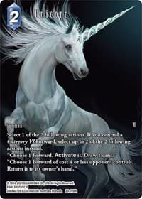Unicorn (Full Art) - Dawn of Heroes - Final Fantasy TCG card
