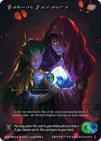 Wicked Visions (Gold Kryptik Language) - Wicked Prophecy [Wave 1] - Kryptik TCG card