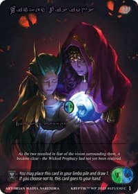 Wicked Visions (Purple Kryptik Language) - Wicked Prophecy [Wave 1] - Kryptik TCG card
