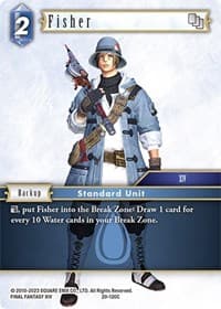 Fisher - Dawn of Heroes - Final Fantasy TCG card