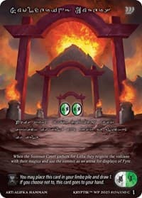 Smoldering Embers (Silver Kryptik Language) - Wicked Prophecy [Wave 1] - Kryptik TCG card