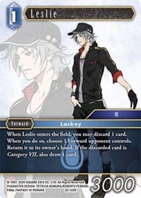 Leslie - Dawn of Heroes - Final Fantasy TCG card