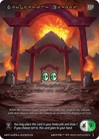 Smoldering Embers (Gold Kryptik Language) - Wicked Prophecy [Wave 1] - Kryptik TCG card