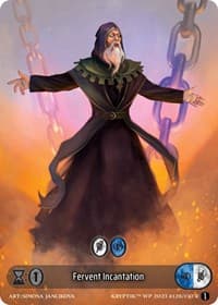 Fervent Incantation (Box Topper) - Wicked Prophecy [Wave 1] - Kryptik TCG card