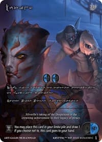 Mutiny (Silver Kryptik Language) - Wicked Prophecy [Wave 1] - Kryptik TCG card
