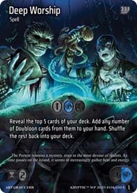 Deep Worship - Wicked Prophecy [Wave 1] - Kryptik TCG card