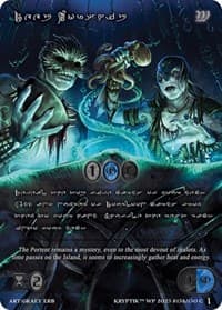 Deep Worship (Silver Kryptik Language) - Wicked Prophecy [Wave 1] - Kryptik TCG card