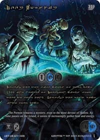Deep Worship (Gold Kryptik Language) - Wicked Prophecy [Wave 1] - Kryptik TCG card