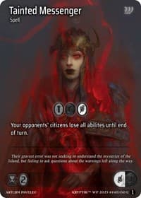 Tainted Messenger - Wicked Prophecy [Wave 1] - Kryptik TCG card