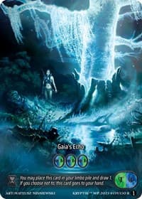 Gaia's Echo (Box Topper) - Wicked Prophecy [Wave 1] - Kryptik TCG card