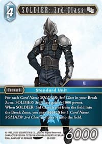 SOLDIER: 3rd Class - Dawn of Heroes - Final Fantasy TCG card