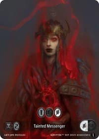 Tainted Messenger (Box Topper) - Wicked Prophecy [Wave 1] - Kryptik TCG card