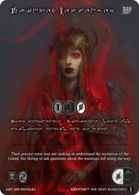 Tainted Messenger (Silver Kryptik Language) - Wicked Prophecy [Wave 1] - Kryptik TCG card