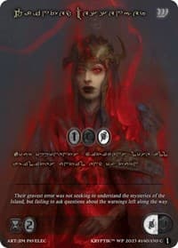 Tainted Messenger (Gold Kryptik Language) - Wicked Prophecy [Wave 1] - Kryptik TCG card