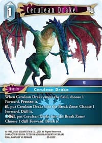 Cerulean Drake - Dawn of Heroes - Final Fantasy TCG card
