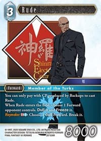 Rude - Dawn of Heroes - Final Fantasy TCG card