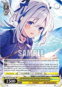 Aquarium Date for Two, Amane Kanata - hololive production Vol.2 - Weiss Schwarz card