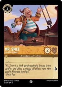 Mr. Smee - Loyal First Mate - The First Chapter - Disney Lorcana card