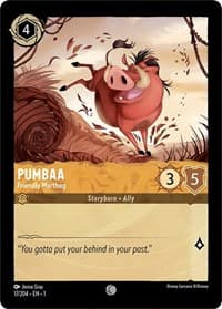 Pumbaa - Friendly Warthog - The First Chapter - Disney Lorcana card