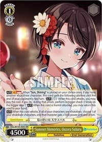 Summer Memories, Oozora Subaru - hololive production Vol.2 - Weiss Schwarz card