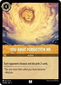 You Have Forgotten Me - The First Chapter - Disney Lorcana card