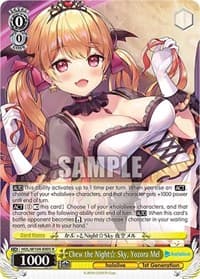 Chew the Night Sky, Yozora Mel - hololive production Vol.2 - Weiss Schwarz card