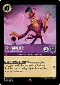 Dr. Facilier - Remarkable Gentleman - The First Chapter - Disney Lorcana card