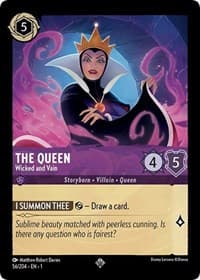 The Queen - Wicked and Vain - The First Chapter - Disney Lorcana card