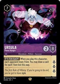 Ursula - Power Hungry - The First Chapter - Disney Lorcana card
