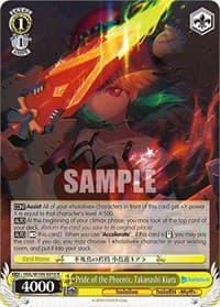 Pride of the Phoenix, Takanashi Kiara - hololive production Vol.2 - Weiss Schwarz card