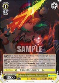 Pride of the Phoenix, Takanashi Kiara (SR) - hololive production Vol.2 - Weiss Schwarz card