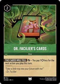Dr. Facilier's Cards - The First Chapter - Disney Lorcana card
