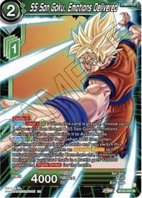 SS Son Goku, Emotions Delivered - Critical Blow - Dragon Ball Super: Masters card