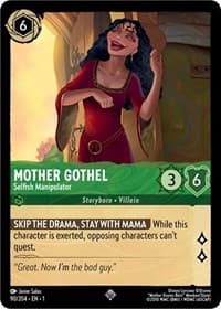 Mother Gothel - Selfish Manipulator - The First Chapter - Disney Lorcana card